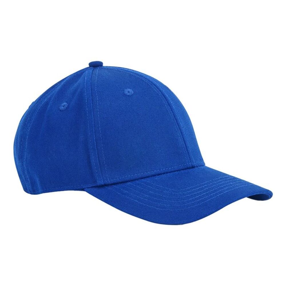 Beechfield Classic 6 Panel Natural Cotton Cap / Bright Royal Blue